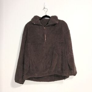 Maternity teddy bear fuzzy pullover sweatshirt